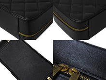 Load image into Gallery viewer, 極美品 CHANEL シャネル トップハンドル ヴァニティ スモール チェーン ショルダーバッグ ラムスキン ブラック ランダム 中古 62501