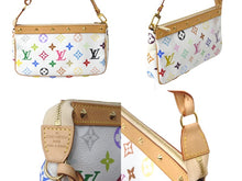 Load image into Gallery viewer, 新品同様 LOUIS VUITTON ルイヴィトン 村上隆 ホワイト ポシェットアクセソワール マルチカラー M92649 中古 62503