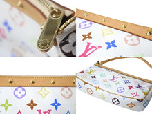 Load image into Gallery viewer, 新品同様 LOUIS VUITTON ルイヴィトン 村上隆 ホワイト ポシェットアクセソワール マルチカラー M92649 中古 62503