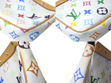 Load image into Gallery viewer, 新品同様 LOUIS VUITTON ルイヴィトン 村上隆 ホワイト ポシェットアクセソワール マルチカラー M92649 中古 62503