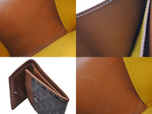 画像をギャラリービューアに読み込む, GOYARD ゴヤール マリニー コインケース ヘリンボーン 二つ折り MARIGNPMLTY01CL03P ブラック ブラウン 美品 中古 62505