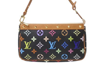 画像をギャラリービューアに読み込む, LOUIS VUITTON ルイヴィトン モノグラムマルチ ポシェット アクセソワ―ル M92648 村上隆 ブラック 美品 中古 62506