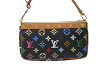 画像をギャラリービューアに読み込む, LOUIS VUITTON ルイヴィトン モノグラムマルチ ポシェット アクセソワ―ル M92648 村上隆 ブラック 美品 中古 62506