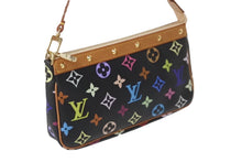 画像をギャラリービューアに読み込む, LOUIS VUITTON ルイヴィトン モノグラムマルチ ポシェット アクセソワ―ル M92648 村上隆 ブラック 美品 中古 62506