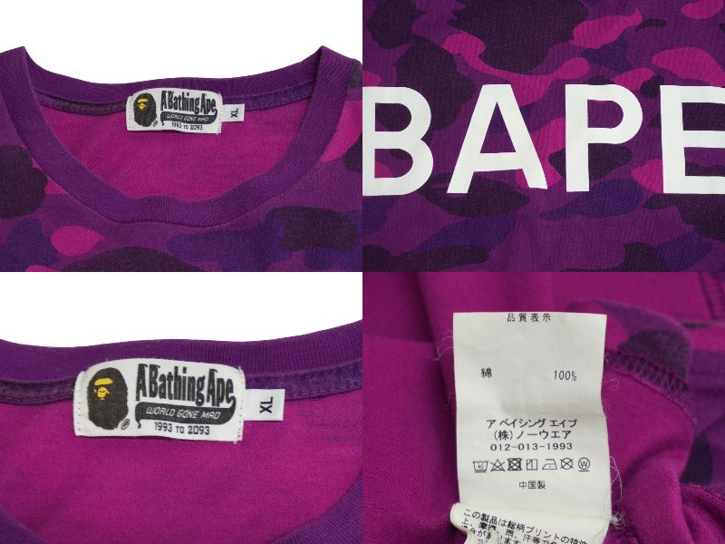 A BATHING APE アベイシングエイプ 半袖Tシャツ 001CSJ201015M