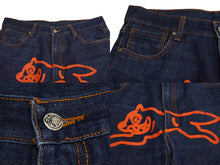 Load image into Gallery viewer, Billionaire Boys Club ビリオネアボーイズクラブ 宇宙飛行士プリントデニムパンツ サイズXL ブルー シルバー金具 美品 中古 62512