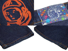 Load image into Gallery viewer, Billionaire Boys Club ビリオネアボーイズクラブ 宇宙飛行士プリントデニムパンツ サイズXL ブルー シルバー金具 美品 中古 62512