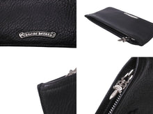 Load image into Gallery viewer, CHROME HEARTS クロムハーツ クロスパッチ ジッパーチェンジパース コインケース 小物入れ ブラック シルバー925 美品 中古 62514