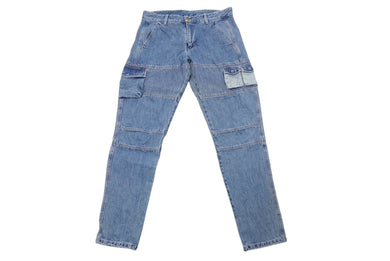 極美品 Kith キース デニムカーゴパンツ 裾ドローコード インディゴ ブルー サイズ33 中古 62516