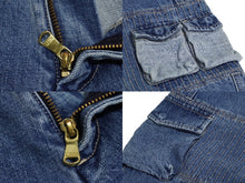 Load image into Gallery viewer, 極美品 Kith キース デニムカーゴパンツ 裾ドローコード インディゴ ブルー サイズ33 中古 62516