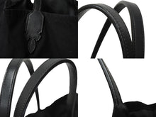Load image into Gallery viewer, CHROME HEARTS クロムハーツ ルシール トートバッグ キャンバス ダガー ロゴプリント ブラック シルバー925 美品 中古 62517