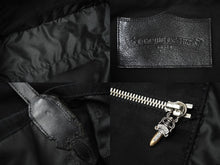 Load image into Gallery viewer, CHROME HEARTS クロムハーツ ルシール トートバッグ キャンバス ダガー ロゴプリント ブラック シルバー925 美品 中古 62517