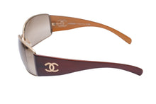 Load image into Gallery viewer, 極美品 CHANEL シャネル サングラス ココマーク サイズ66◻︎16 130 ブラウン ゴールド 4115 c.299/13 中古 62518