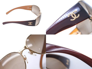 極美品 CHANEL シャネル サングラス ココマーク サイズ66◻︎16 130 ブラウン ゴールド 4115 c.299/13 中古 62518