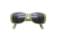 Load image into Gallery viewer, CHANEL シャネル サングラス ココマーク ウェリントン 05975 40114 プラスチック グリーン スモーク ゴールド金具 美品 中古 62523