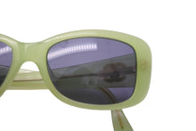 Load image into Gallery viewer, CHANEL シャネル サングラス ココマーク ウェリントン 05975 40114 プラスチック グリーン スモーク ゴールド金具 美品 中古 62523