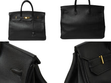 Load image into Gallery viewer, 極美品 HERMES エルメス ハンドバッグ バーキン 40 ◻︎C刻 G金具 アルデンヌ ブラック 中古 62526