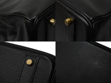 Load image into Gallery viewer, 極美品 HERMES エルメス ハンドバッグ バーキン 40 ◻︎C刻 G金具 アルデンヌ ブラック 中古 62526