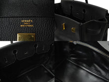 Load image into Gallery viewer, 極美品 HERMES エルメス ハンドバッグ バーキン 40 ◻︎C刻 G金具 アルデンヌ ブラック 中古 62526