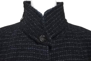 CHANEL シャネル ツイードセットアップ 02年 ネイビー ブラック P19831V11550 P19788V11550 サイズ上42 下38 美品 中古 62527