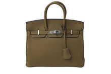 Load image into Gallery viewer, 新品未使用 HERMES エルメス ハンドバッグB刻印 バーキン25 ツンドラ ブラウン シルバー金具 トゴ 中古 62528