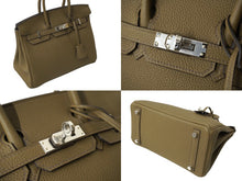 Load image into Gallery viewer, 新品未使用 HERMES エルメス ハンドバッグB刻印 バーキン25 ツンドラ ブラウン シルバー金具 トゴ 中古 62528