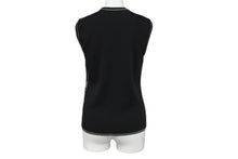 Load image into Gallery viewer, CHANEL シャネル スポーツライン ニット タンクトップ・ノースリーブ P22076V01420 ブラック サイズ38 美品 中古 62537