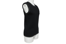Load image into Gallery viewer, CHANEL シャネル スポーツライン ニット タンクトップ・ノースリーブ P22076V01420 ブラック サイズ38 美品 中古 62537