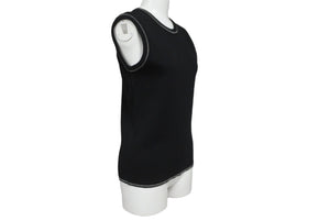 CHANEL シャネル スポーツライン ニット タンクトップ・ノースリーブ P22076V01420 ブラック サイズ38 美品 中古 62537