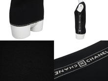 Load image into Gallery viewer, CHANEL シャネル スポーツライン ニット タンクトップ・ノースリーブ P22076V01420 ブラック サイズ38 美品 中古 62537