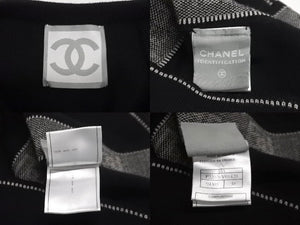 CHANEL シャネル スポーツライン ニット タンクトップ・ノースリーブ P22076V01420 ブラック サイズ38 美品 中古 62537