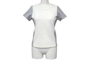 CHANEL シャネル 半袖Ｔシャツ スポーツライン ココマーク サイズ40 P17575V09971 ホワイト グレー 美品 中古 62541