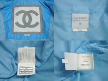 Load image into Gallery viewer, CHANEL シャネル スポーツライン ナイロン ダウンジャケット 2002年春 P19435V11333 ブルー オレンジ サイズ44 良品 中古 62542
