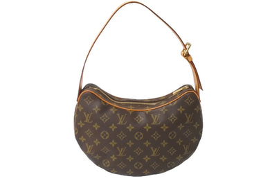 極美品 LOUIS VUITTON ルイ ヴィトン ショルダーバッグ クロワッサンMM M51512 モノグラムキャンバス ブラウン 中古 62543