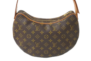 極美品 LOUIS VUITTON ルイ ヴィトン ショルダーバッグ クロワッサンMM M51512 モノグラムキャンバス ブラウン 中古 62543