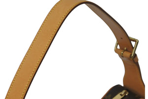 極美品 LOUIS VUITTON ルイ ヴィトン ショルダーバッグ クロワッサンMM M51512 モノグラムキャンバス ブラウン 中古 62543
