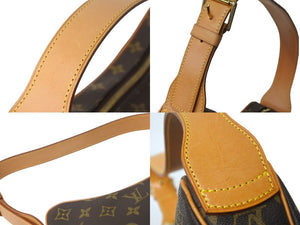 極美品 LOUIS VUITTON ルイ ヴィトン ショルダーバッグ クロワッサンMM M51512 モノグラムキャンバス ブラウン 中古 62543