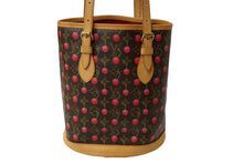 Load image into Gallery viewer, 極美品 LOUIS VUITTON ルイ ヴィトン モノグラム チェリー バケットPM 村上隆 M95012 ハンドバッグ 中古 62544
