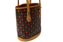 Load image into Gallery viewer, 極美品 LOUIS VUITTON ルイ ヴィトン モノグラム チェリー バケットPM 村上隆 M95012 ハンドバッグ 中古 62544