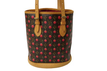 Load image into Gallery viewer, 極美品 LOUIS VUITTON ルイ ヴィトン モノグラム チェリー バケットPM 村上隆 M95012 ハンドバッグ 中古 62544