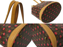 Load image into Gallery viewer, 極美品 LOUIS VUITTON ルイ ヴィトン モノグラム チェリー バケットPM 村上隆 M95012 ハンドバッグ 中古 62544