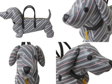 Load image into Gallery viewer, 極美品 THOM BROWNE トムブラウン ハンドバッグ ミディアムグレー モノグラムコーティングキャンバス HECTORバッグ 犬 グレー MAG050A07557035 中古 62545