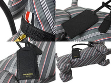 Load image into Gallery viewer, 極美品 THOM BROWNE トムブラウン ハンドバッグ ミディアムグレー モノグラムコーティングキャンバス HECTORバッグ 犬 グレー MAG050A07557035 中古 62545