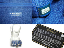 Load image into Gallery viewer, 極美品 CHANEL シャネル パッチワークデニムムートンショルダーバッグ エジプトライン 28番台 ブルー ゴールド金具 中古 62550