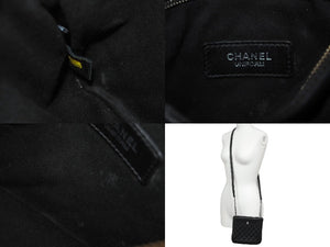 CHANEL シャネル キルティング ココマーク ミニショルダーバッグ 17番台 ブラック シルバーチェーン カーフ 美品 中古 62551