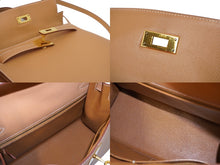 Load image into Gallery viewer, 極美品 エルメス HERMES ケリー 28 2way バッグ クシュベル エプソン ナチュラル 外縫い 〇Y刻印 中古 62558