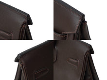 Load image into Gallery viewer, HERMES エルメス ハンドバッグ バーキン 35 ◻︎C刻 G金具 ヴォーエプソン ブラウン 美品 中古 62560