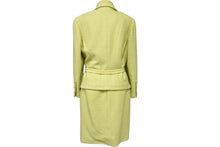 Load image into Gallery viewer, CHANEL シャネル ココマーク セットアップ グリーン ツイード 20832 ウール サイズ38 美品 中古 62562