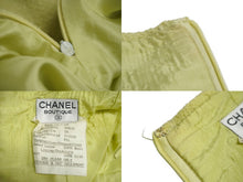 Load image into Gallery viewer, CHANEL シャネル ココマーク セットアップ グリーン ツイード 20832 ウール サイズ38 美品 中古 62562