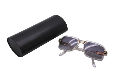 極美品 CAZAL カザール サングラス サイズ56◻︎17 145 プラスチック MOD.8039 COL.003 クリア ゴールド 中古 62565